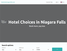 Tablet Screenshot of besthotelsniagarafalls.com
